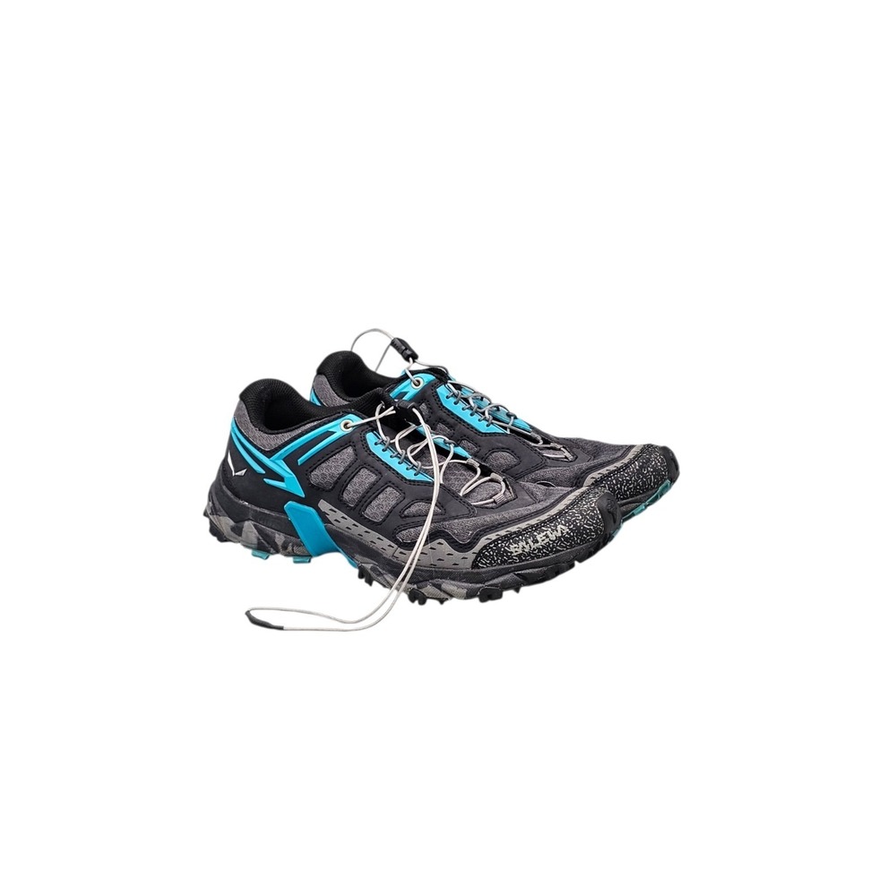 Salewa Womens Size 8 EUC Ultra Train Speed Michelin Sole Grey Hiking Trail Shoes